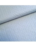 Tissu, Broderie Anglaise, Bleu Jeans, Laize 140 cm, 100% Coton 110g/m²