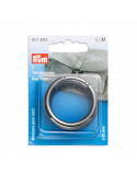 Anneau pour sac, Prym, Brun brillant, 35 mm, Acier trempé poli