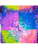 Tissu, Coton Patchwork Fleuri, Multicolore Lumineux, Laize 112 cm, 100% Coton