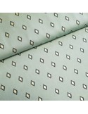 Tissu, Viscose Diamants, Vert Émeraude, Laize 140 cm, 100% Viscose 154g/m²