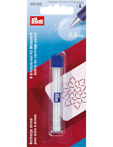 Recharges pour stylo à mines, Prym, Blanc, Ø 0,9 mm