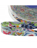Biais tout textile coton fleuri