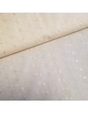 Tissu, Broderie Anglaise, Beige, Laize 150 cm, 100% Coton