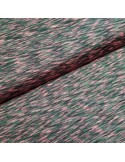 Tissu, Jersey Lycra Chiné, Rose Fluo, Laize 150 cm, Polyester Spandex