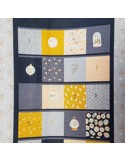 Tissu, Popeline de Coton Calendrier de l'Avent, Imprimé Multicolore, Laize 140 cm, 100% Coton Oeko-Tex