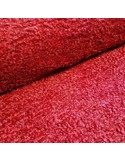 Tissu, Lainage Astracan, Rouge Bordeaux, Laize 150 cm, 100% Polyester