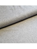 Tissu, Caban Uni, Gris Moyen, Laize 150 cm, 50% Laine 50% Polyester