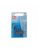 Agrafes et portes pour gaines, Prym No. 13, Argenté, 25 mm, Laiton
