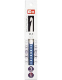Crochet pour laine ergonomique, Prym ergonomics, Bleu prune, 18 cm, Ø 10 mm, Plastique