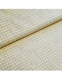 Tissu, Lin Mélangé Rayures, Jaune, Laize 150 cm, 85% Polyester 15% Lin