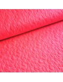 Tissu, Matelassé Étoiles, Rose Poudré, Laize 140 cm, 100% Polyester