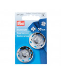 Boutons pression à coudre, Prym, Argent, 30 mm, Laiton