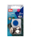 Boutons à recouvrir avec outil, Prym, Argent, 23 mm, Métal inoxydable