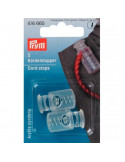 Arrêt cordon, Prym, Transparent, 1 trou, Plastique