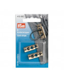 Arrêt cordon, Prym, Or, 2 trous, Métal