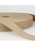 Sangle coton, 30mm, beige
