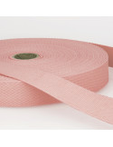 Sangle coton, 30mm, rose