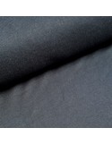Tissu, Jersey de Coton Uni, Bleu Nuit, Laize 150 cm, Coton Stretch Oeko-Tex