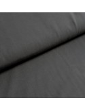 Tissu, Toile Polycoton Unie, Noire, Laize 160 cm, 60% Coton 40% Polyester