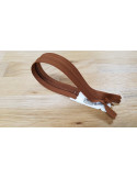 Fermeture à glissière, Prym Z41 invisible spiralée 4 mm, Marron moyen, 40 cm, Nylon