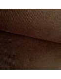 Tissu, Bord-côte tubulaire, Marron, Laize 27 cm, Coton/Élasthanne