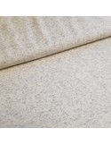 Jersey maille coton uni blanc chiné