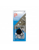 Rivets tubulaires, Prym, Argenté, 4-6 mm, Laiton inoxydable