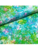 Tissu batik coton fleuri