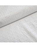 Tissu, Broderie Anglaise Fleurie, Blanc, Laize 150 cm, 100% Coton 120g/m²