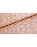 Tissu, Viscose Stretch Feuilles, Fond Vieux Rose, Laize 140 cm, 97% Viscose 3% Spandex 198g/ml