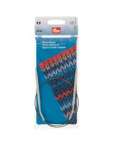 Aiguilles à tricoter circulaires, Prym, Gris, 50 cm, Ø 4 mm, Aluminium