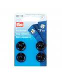 Boutons pression à coudre, Prym, Noir, 17 mm, Laiton