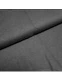 Tissu, Sweat Uni, Noir Intense, Laize 160 cm, Coton Polyester 240g/m²