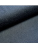 Tissu, Jersey de Coton Uni, Bleu Marine, Laize 130 cm, Coton Stretch Oeko-Tex
