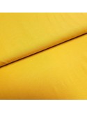 Tissu, Jersey de Coton Uni, Jaune Moutarde, Laize 150 cm, Coton Stretch Bio Oeko-Tex