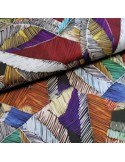 Tissu, Twill de Viscose Graphique, Multicolore, Laize 140 cm, 100% Viscose 182g/m²