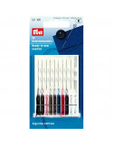 Aiguilles à coudre enfilées, Prym, Multicolore, 10 pièces, Acier inoxydable