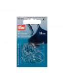 Accessoires soutien-gorge, Prym, Transparent, 18 mm, Plastique