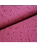 Tissu, Jersey de Coton, Petits Traits Lurex Violet Mauve, Laize 150 cm, Coton Stretch