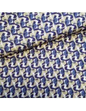 Tissu, Twill de Viscose Géométrique, Multicolore, Laize 145 cm, 100% Viscose 165g/ml