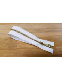 Fermeture à glissière séparable, Prym Z19, Blanc, 50 cm, Polyester et métal