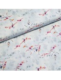 Tissu, Popeline de Coton Imprimée Olaf, Multicolore, Laize 150 cm, 100% Coton