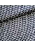 Tissu, Popeline de Coton Flocons, Bleu Ciel, Laize 148 cm, 100% Coton 130g/m²