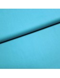 Tissu, Popeline de Coton Unie, Bleu Turquoise, Laize 150 cm, 100% Coton 130g/m²