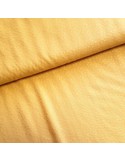 Tissu, Viscose Piquée Unie, Jaune Moutarde, Laize 140 cm, 100% Viscose 120g/m²