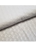 Tissu, Broderie Anglaise Petites Fleurs, Blanc, Laize 130 cm, 100% Coton 156g/ml
