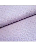 Tissu, Double Gaze Ronds Dorés, Mauve, Laize 135 cm, 100% Coton 125g/m²