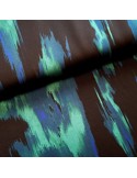Tissu, Microfibre Imprimée Contemporaine, Aspect Soie, Laize 145 cm, 100% Polyester Léger