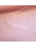 Tissu, Coton Enduit Pois, Rose, Laize 150 cm, 80% Coton 20% Acrylique 255g/m²