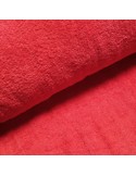 Tissu, Éponge, Rouge, Laize 140 cm, 100% Coton